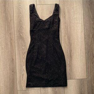 y2k KHERISA Black Shimmer Dress Size Medium